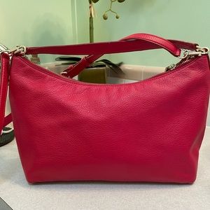 COACH RUBY RED CONVERTIBLE HANDBAG CROSSBODY